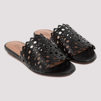 Shop Alaïa Vienne Mules In Black