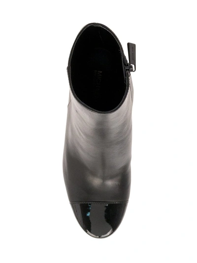 Shop Michael Michael Kors Toe Cap Heeled Ankle Boots In Black