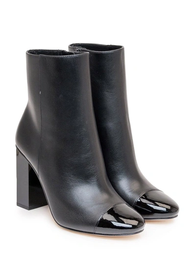 Shop Michael Michael Kors Toe Cap Heeled Ankle Boots In Black