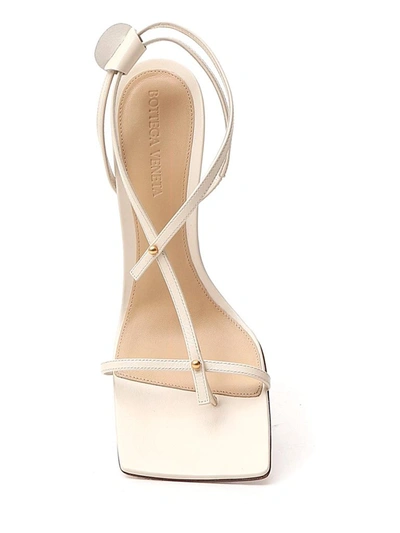 Shop Bottega Veneta Stretch Sandals In White