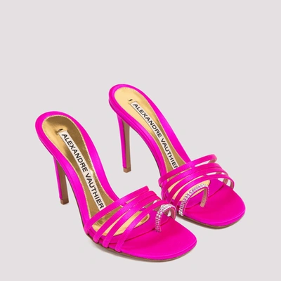 Shop Alexandre Vauthier Embellished Strap Sandals In Pink