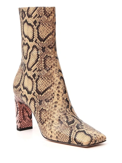 Shop Wandler Isa Printed Ankle Boots In Multi