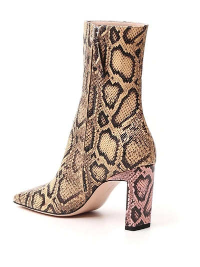 Shop Wandler Isa Printed Ankle Boots In Multi