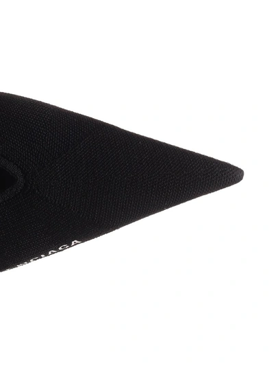 Shop Balenciaga Knife Knit Mules In Black