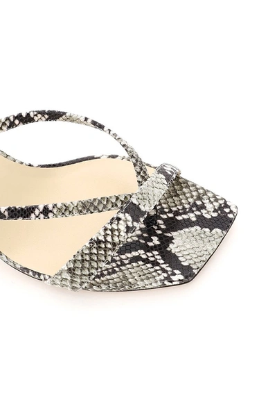 Shop Jimmy Choo Maelie 70 Embossed Thong Mules In Multi