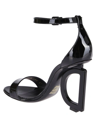 Shop Dolce & Gabbana Dg Heel Sandals In Black