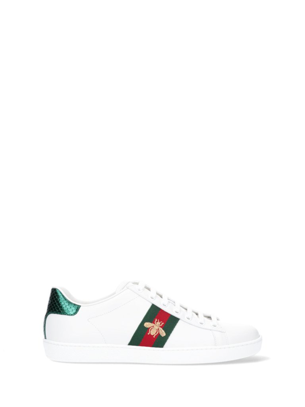 gucci white bee shoes