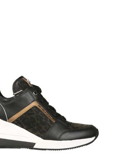 Shop Michael Michael Kors Georgie Wedge Sneakers In Multi