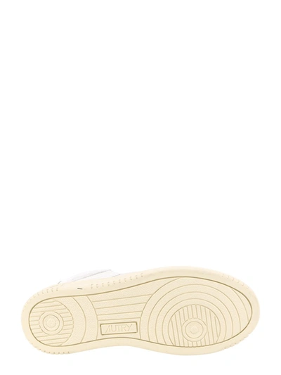 Shop Autry Logo Patch Sneakers In White