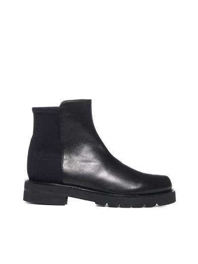 Shop Stuart Weitzman 5050 Lift Ankle Boots In Black