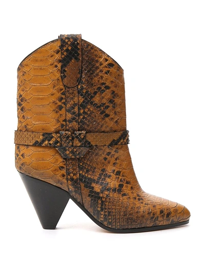 Shop Isabel Marant Deane Cowboy Boots In Multi