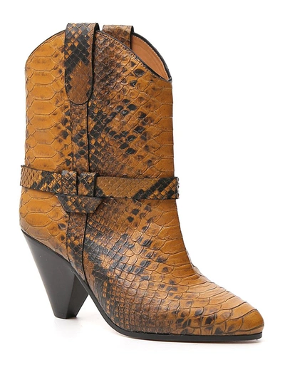 Shop Isabel Marant Deane Cowboy Boots In Multi