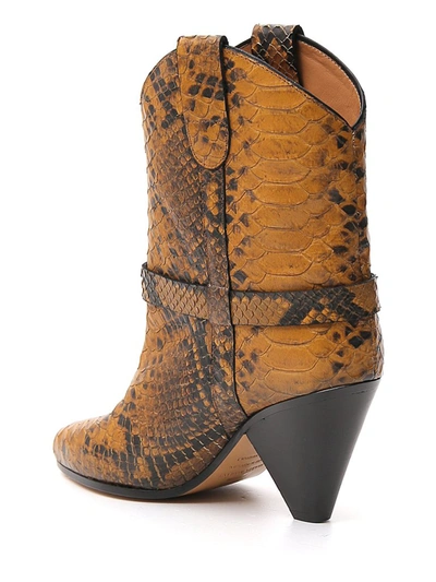 Shop Isabel Marant Deane Cowboy Boots In Multi