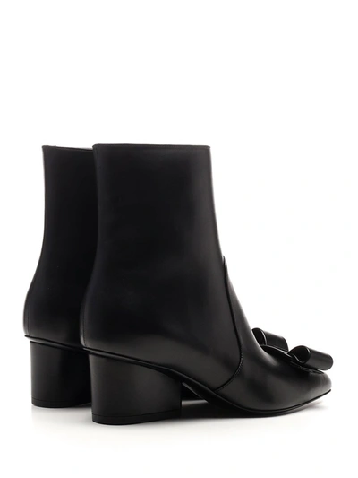 Shop Ferragamo Salvatore  Viva Booties In Black