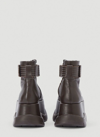 Shop Sunnei Platform Boots In Brown