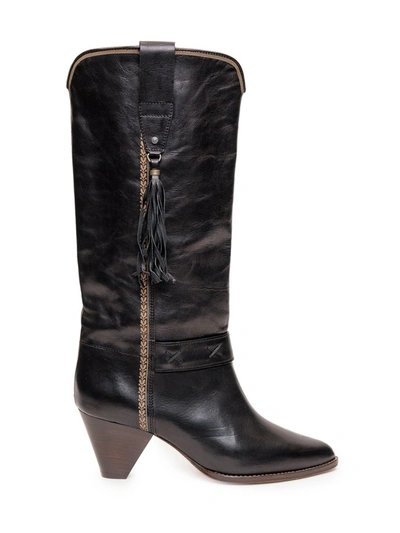 Shop Isabel Marant Dulma Heeled Boots In Black