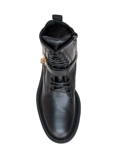 Shop Givenchy Harness Combat Boots In Black