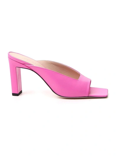 Shop Wandler Isa Heel Sandals In Pink