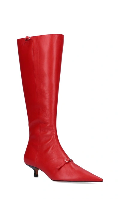 Shop Abra Sharp Boots In Red