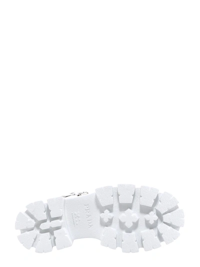Shop Prada Monolith Chunky Platform Sandals In White