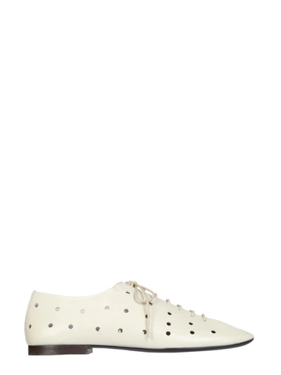 Shop Lemaire Hole Detail Lace In White