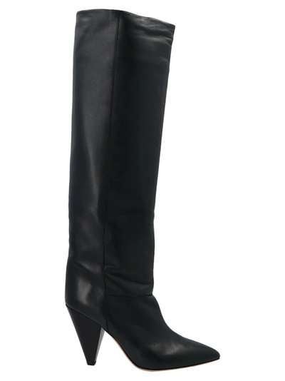 Shop Isabel Marant Heeled Knee High Boots In Black