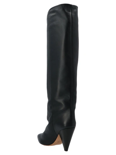 Shop Isabel Marant Heeled Knee High Boots In Black
