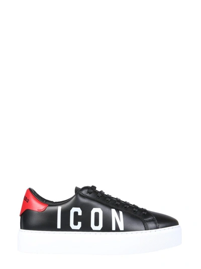 Shop Dsquared2 Icon Print Low In Black