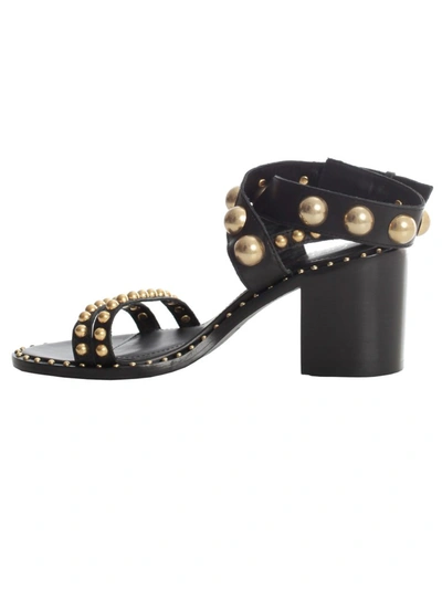 Shop Ash Nora Studded Sandals In Black