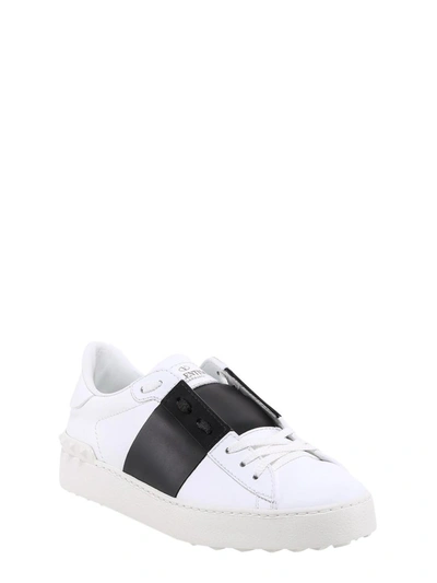 Shop Valentino Garavani Rockstud Open Sneakers In White