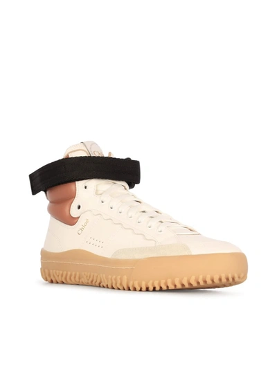 Shop Chloé Franckie High Top Sneakers In White