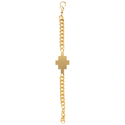 Shop Marcelo Burlon County Of Milan Cross Chain Bracelet In Gold