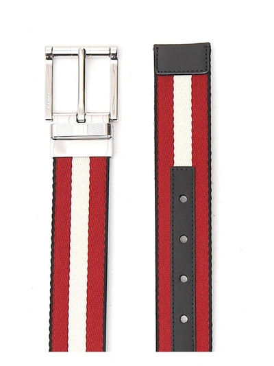 Shop Bally Taylan Striped Belt In Multi