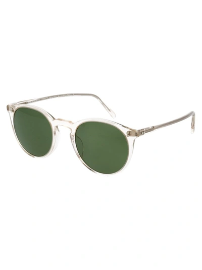 Shop Oliver Peoples O'malley Sunglasses In Transparent