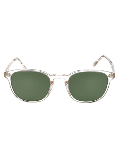 Shop Oliver Peoples Fairmont Sunglasses In Transparent
