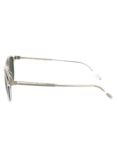 Shop Oliver Peoples Fairmont Sunglasses In Transparent