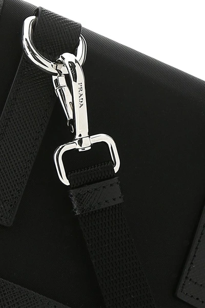 Shop Prada Saffiano Smartphone Crossbody Bag In Black