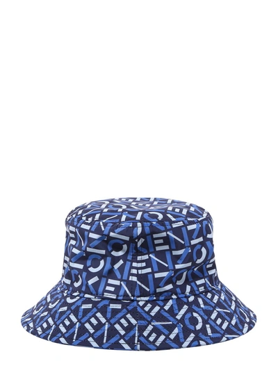 Shop Kenzo Sport Monogram Bucket Hat In Blue