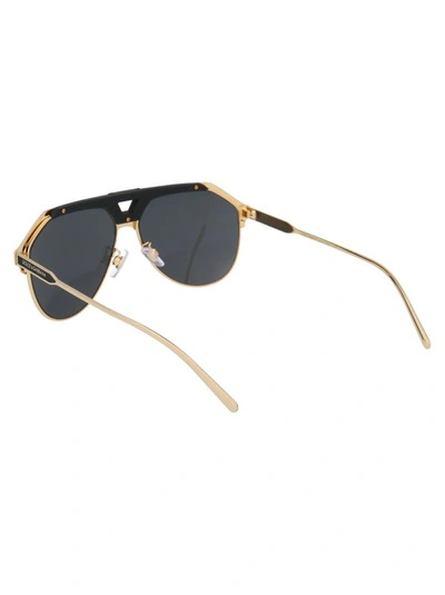 Shop Dolce & Gabbana Eyewear Aviator Sunglasses In Gold