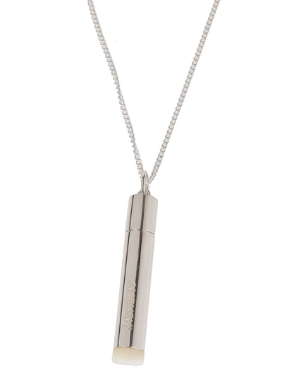 Shop Ambush Pill Case Pendant Necklace In Silver