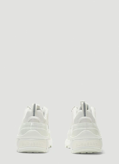 Shop Burberry Arthur Low In White