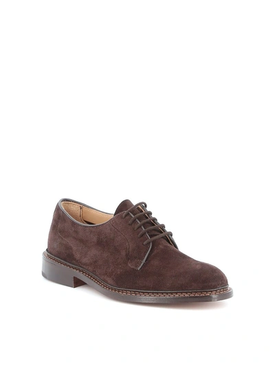 Shop Tricker's Robert Derby Shoes In Brown