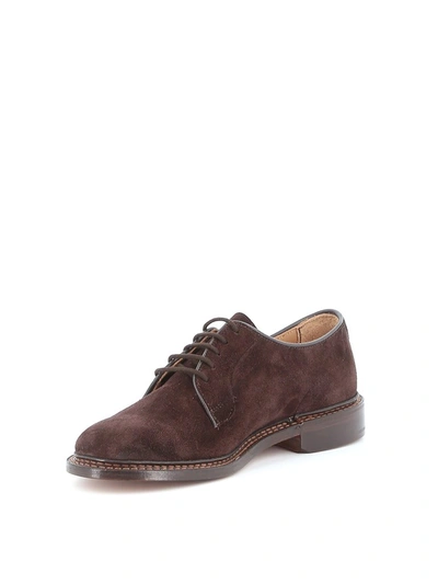 Shop Tricker's Robert Derby Shoes In Brown