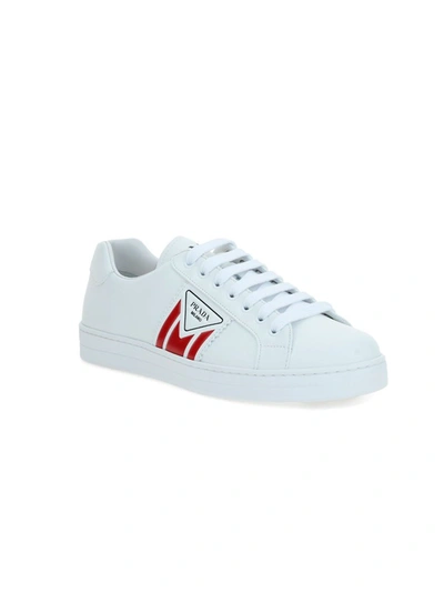 Shop Prada New Avenue Sneakers In White