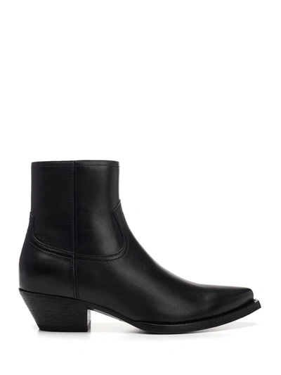 Shop Saint Laurent Lukas Boots In Black