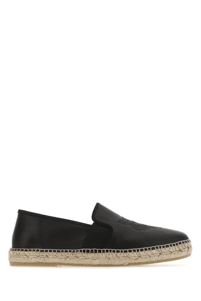 Shop Kenzo Tiger Elasticated Espadrilles In Black