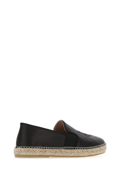 Shop Kenzo Tiger Elasticated Espadrilles In Black