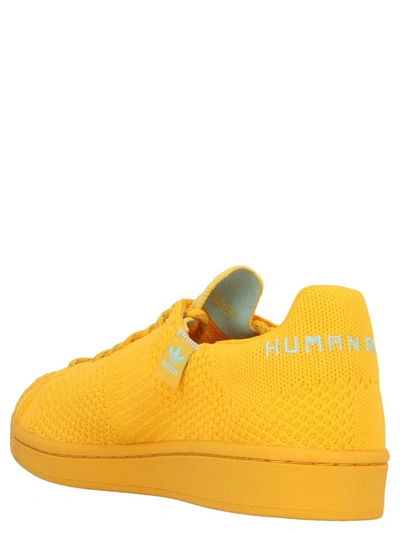 Shop Adidas Originals By Pharrell Williams Adidas By Pharrell Williams Superstar Primeknit Sneakers In Yellow