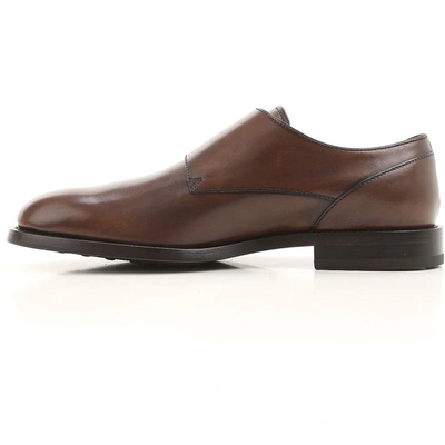 Shop Tod's Monk Strap Shoes In Brown