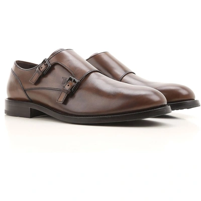 Shop Tod's Monk Strap Shoes In Brown